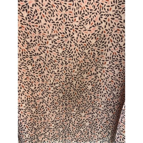 BCBGeneration Pink Cropped Long Tiered Ruffled Sleeveless Blouse Size L - Picture 4 of 10